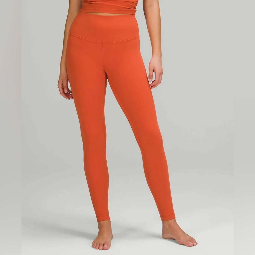 Lululemon align leggings in canyon orange 28”